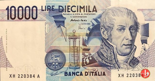 10.000 lire Alessandro Volta 1999