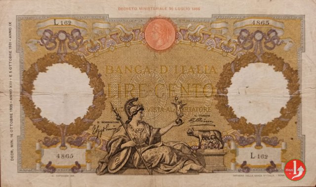 100 Lire Capranesi "Roma" 1935