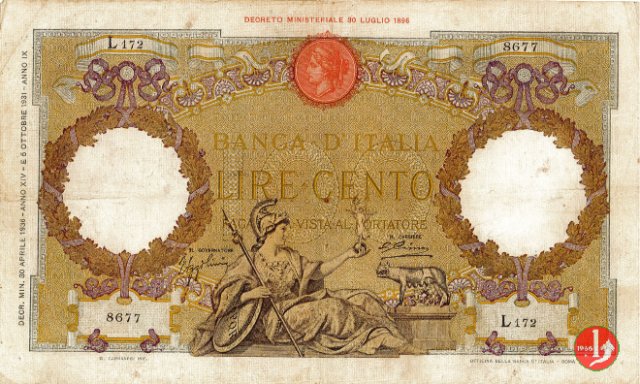 100 Lire Capranesi "Roma" 1936