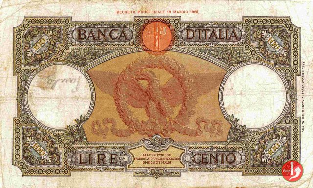 100 Lire Capranesi "Roma" 1937