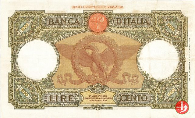 100 Lire Capranesi "Roma" 1938