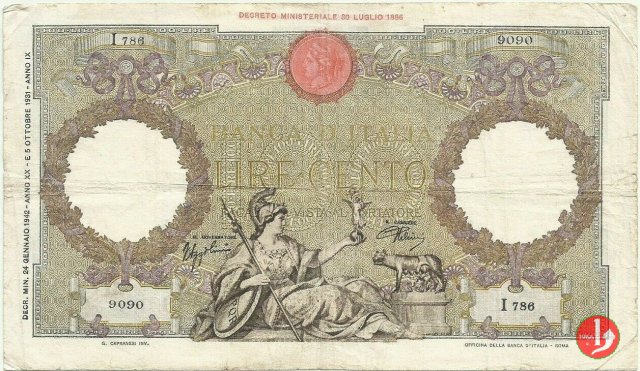 100 Lire Capranesi "Roma" 1942