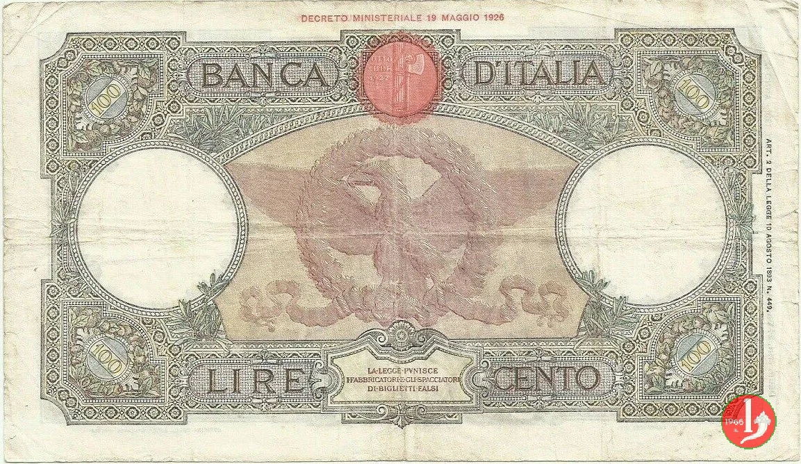 100 Lire Capranesi "Roma" 1942