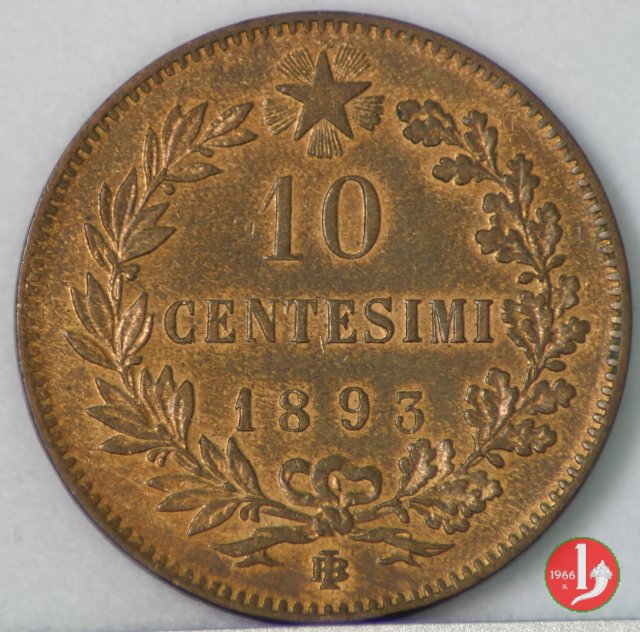 10 centesimi 1893 (Birmingham)