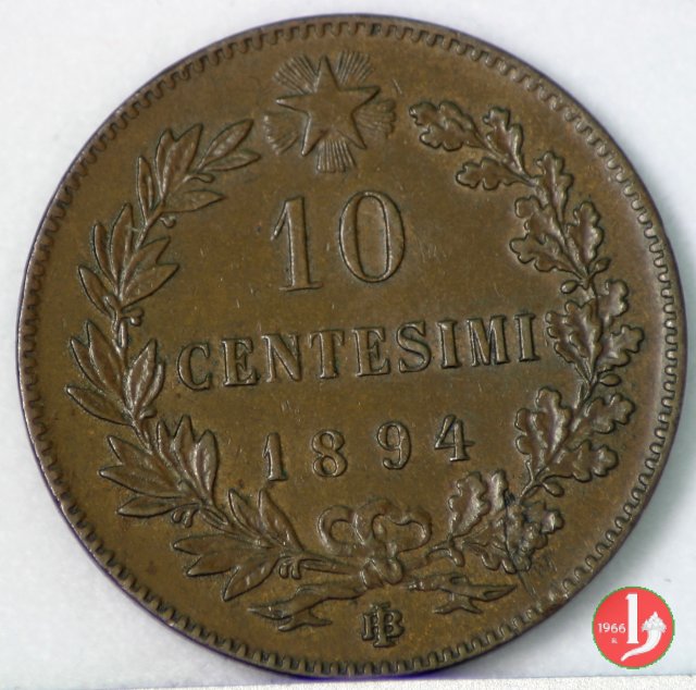 10 centesimi 1894 (Birmingham)