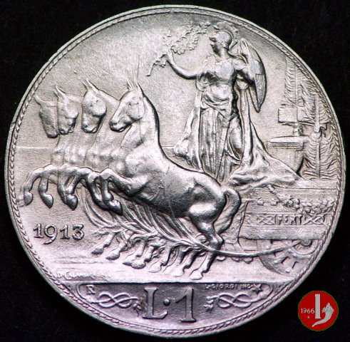 1 lira quadriga veloce 1913 (Roma)