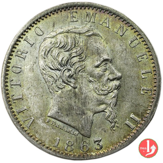 20 centesimi valore 1863 (Torino)