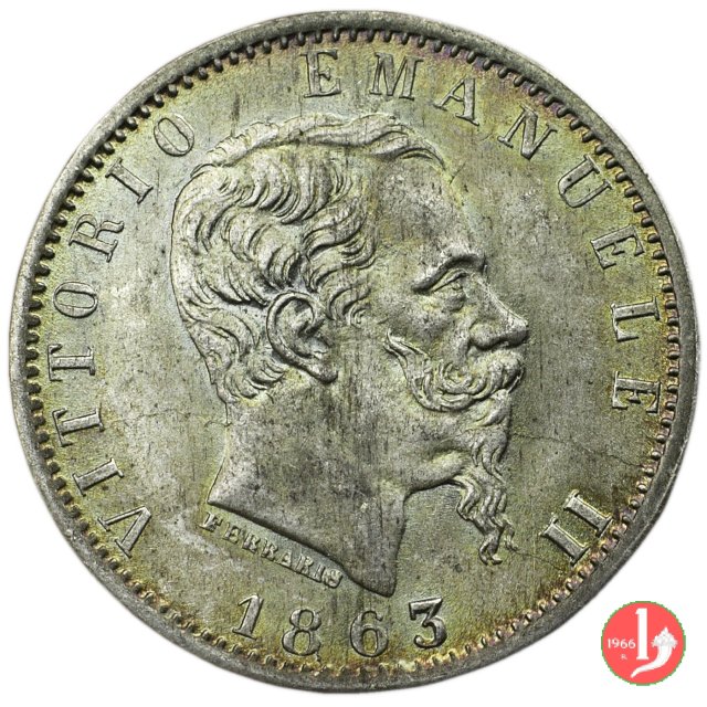 20 centesimi valore 1863 (Torino)