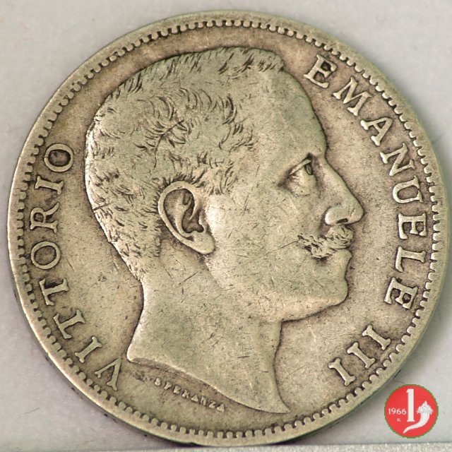 2 lire aquila sabauda 1902 (Roma)