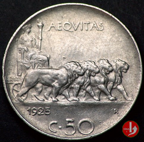 50 centesimi leoni 1925 (Roma)