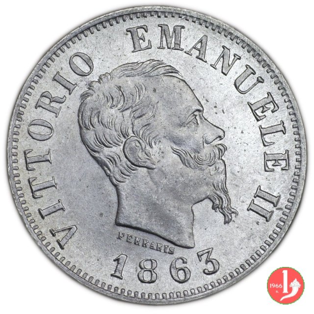 50 centesimi valore 1863 (Milano)