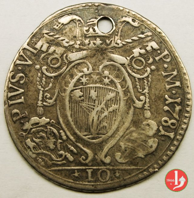 mezza lira 1781 (Bologna)