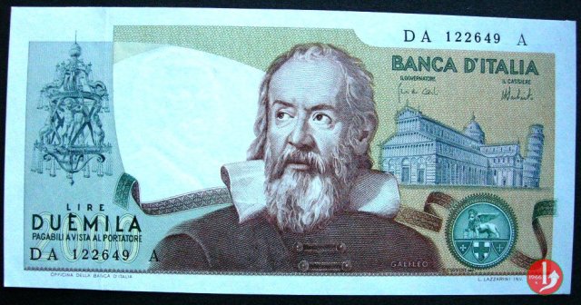 2.000 lire Galileo Galilei 1973