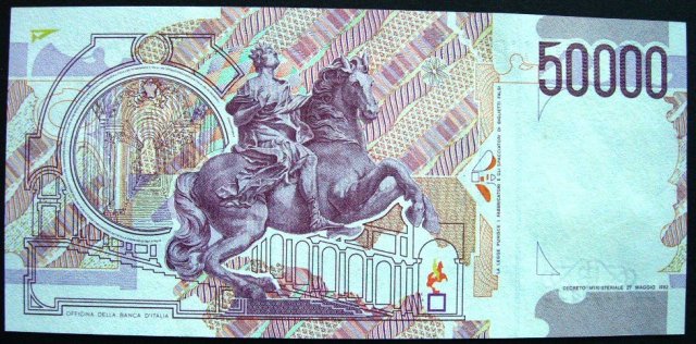 50.000 lire Bernini 1999