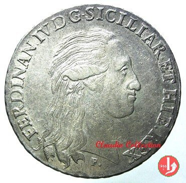 Piastra con stemma 3° tipo 1796 (Napoli)