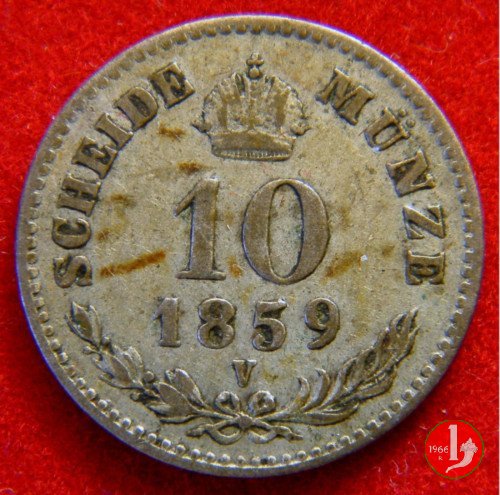 10 Kreuzer o 10 Carantani 1859 (Venezia)