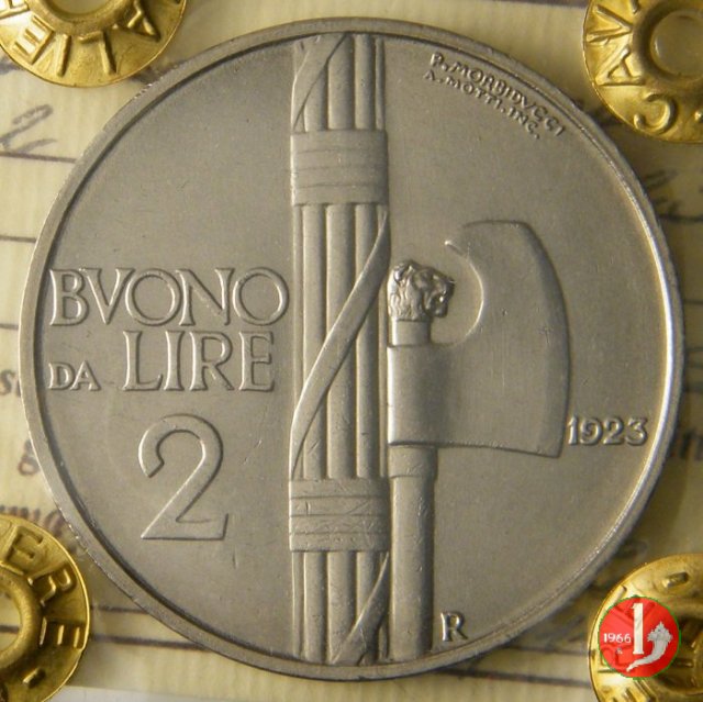 Buono da 2 lire 1923 (Roma)