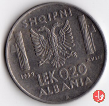 0,20 lek 1939 (Roma)