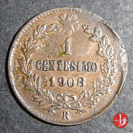 1 centesimo valore 1908 (Roma)