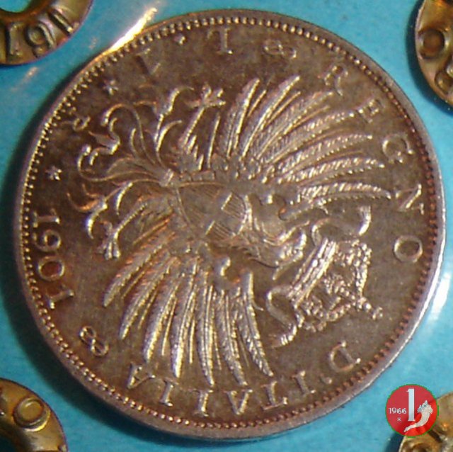 1 lira aquila sabauda 1901 (Roma)