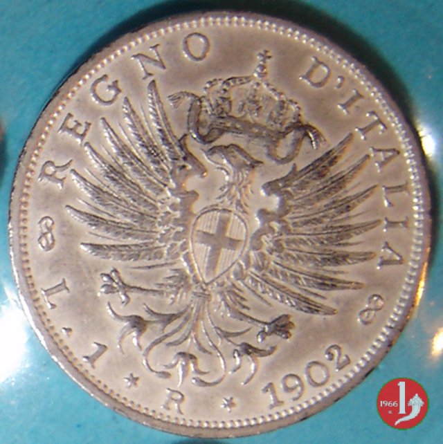 1 lira aquila sabauda 1902 (Roma)