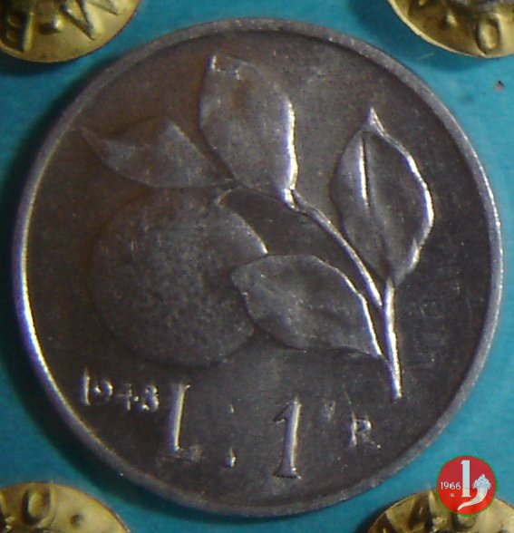 1 lira arancia 1948 (Roma)