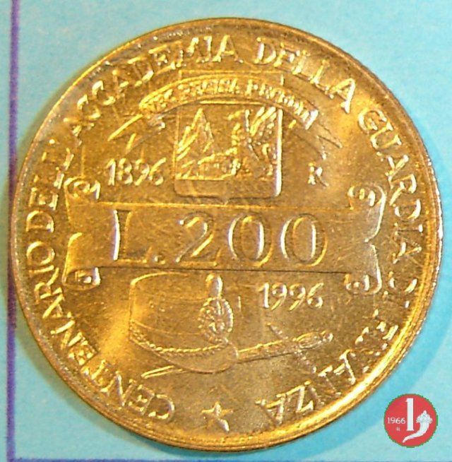 200 lire Finanza 1996 (Roma)