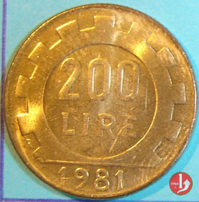 200 lire 1981 (Roma)