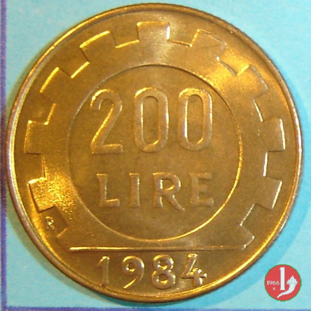 200 lire 1984 (Roma)