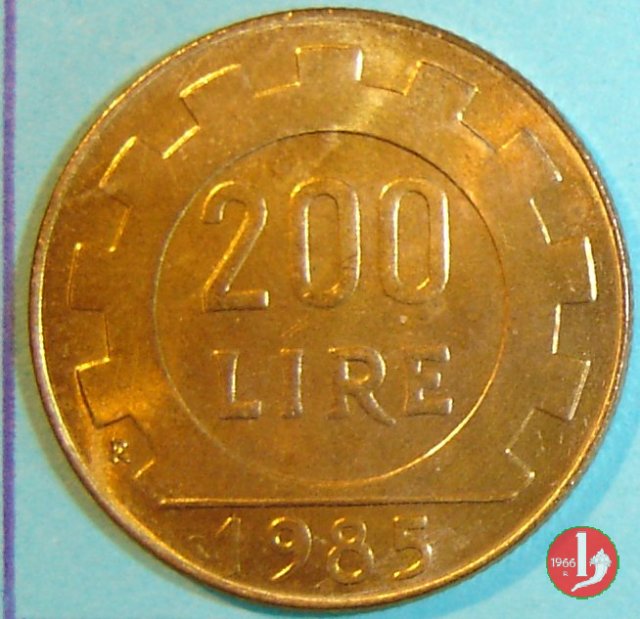 200 lire 1985 (Roma)