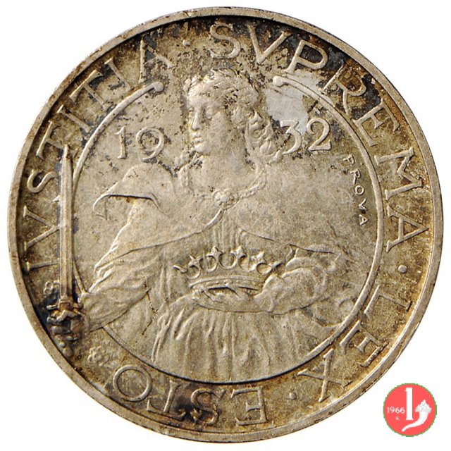 Prova 10 lire 2° tipo 1932 (Roma)