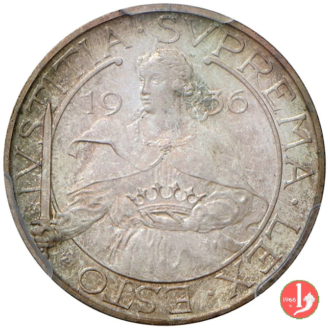 Prova 10 lire 2&deg; tipo 1936 (Roma)