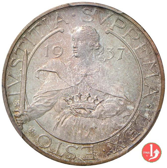 Prova 10 lire 2&deg; tipo 1937 (Roma)