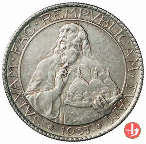 Prova 20 lire 2° tipo 1937 (Roma)