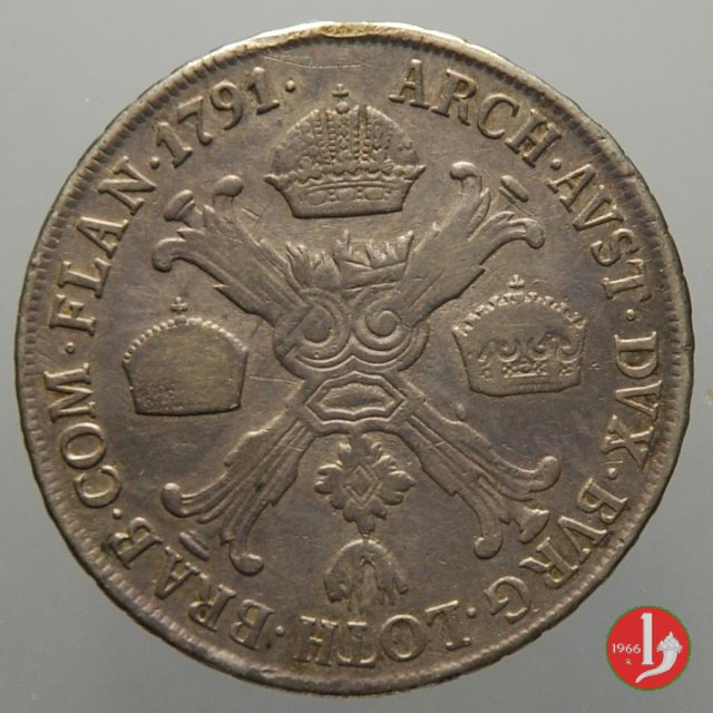 1/2 Tallero delle Corone 1791 (Milano)