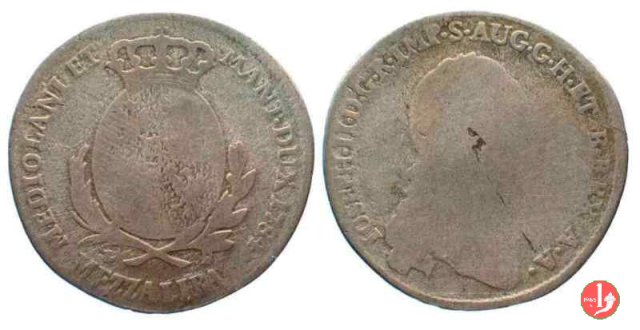 1/2 lira 1784 (Milano)