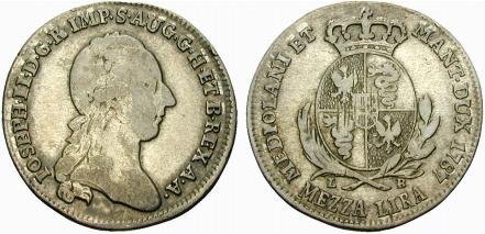 1/2 lira 1787 (Milano)