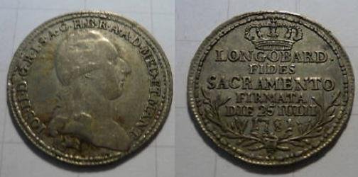 1/2 lira del Giuramento 1781 (Milano)