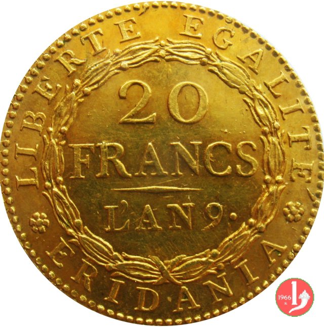 20 Franchi o Marengo 1800-1801 (Torino:Parigi)