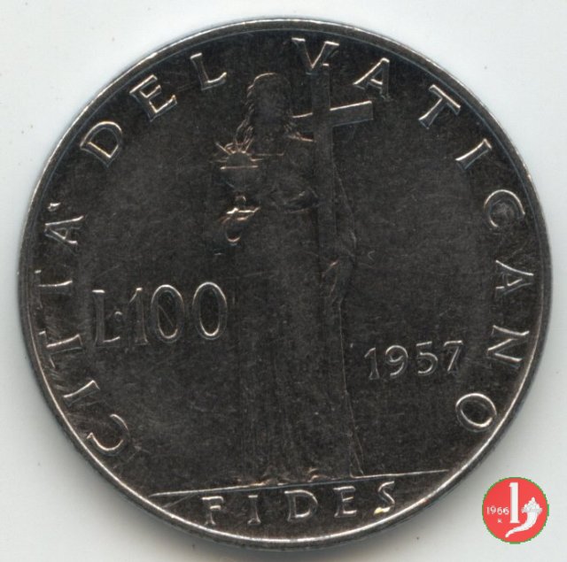 100 Lire VI Tipo 1957 (Roma)