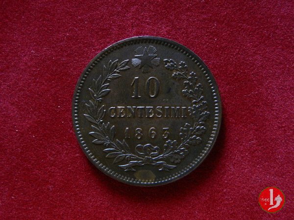 10 centesimi 1863 (Strasburgo)