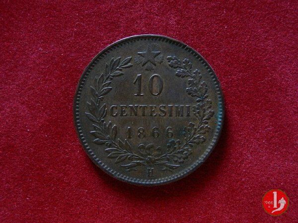 10 centesimi 1866 (Birmingham)