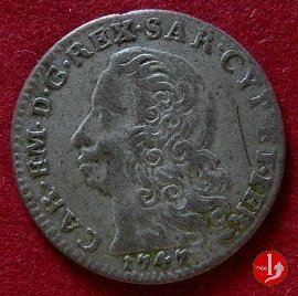 5 Soldi III tipo 1747 (Torino)