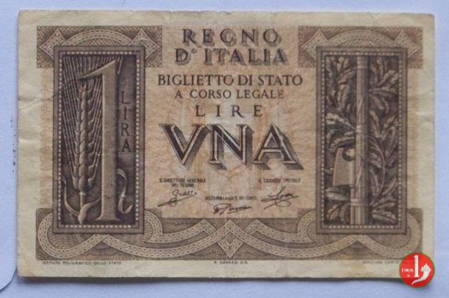 1 Lira Impero 1939