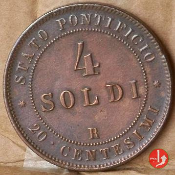 4 soldi o 20 centesimi 1867 (Roma)