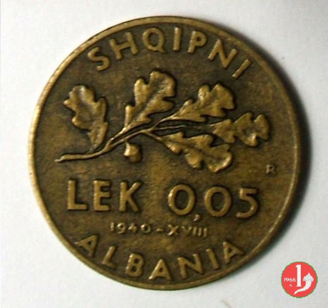 0,05 lek 1940 (Roma)