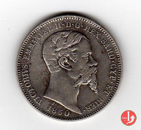 1 lira 1850 (Torino)