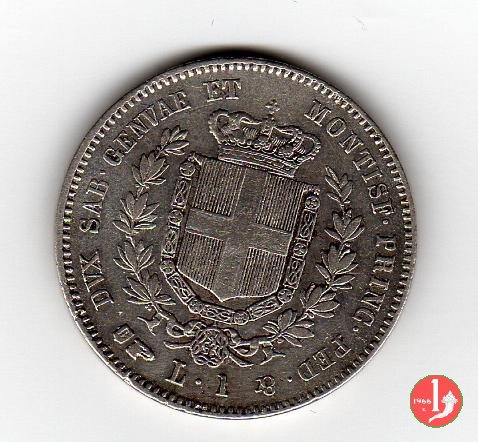 1 lira 1850 (Torino)