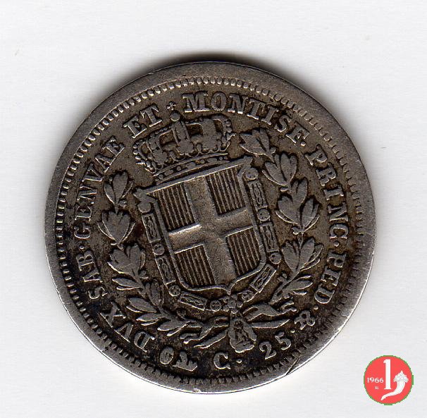 25 centesimi 1833 (Genova)