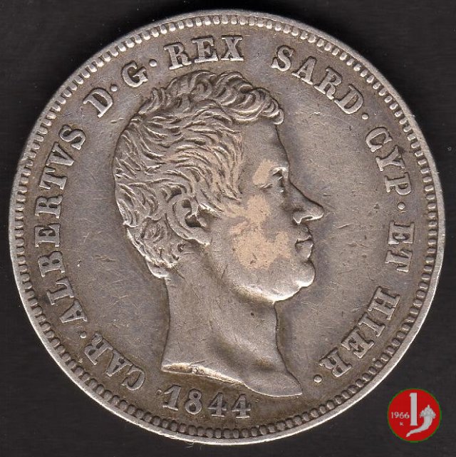 2 lire 1844 (Genova)